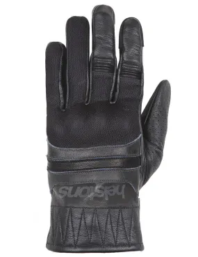 Gants Helstons Bull Air été cuir mesh noir gris, vintage