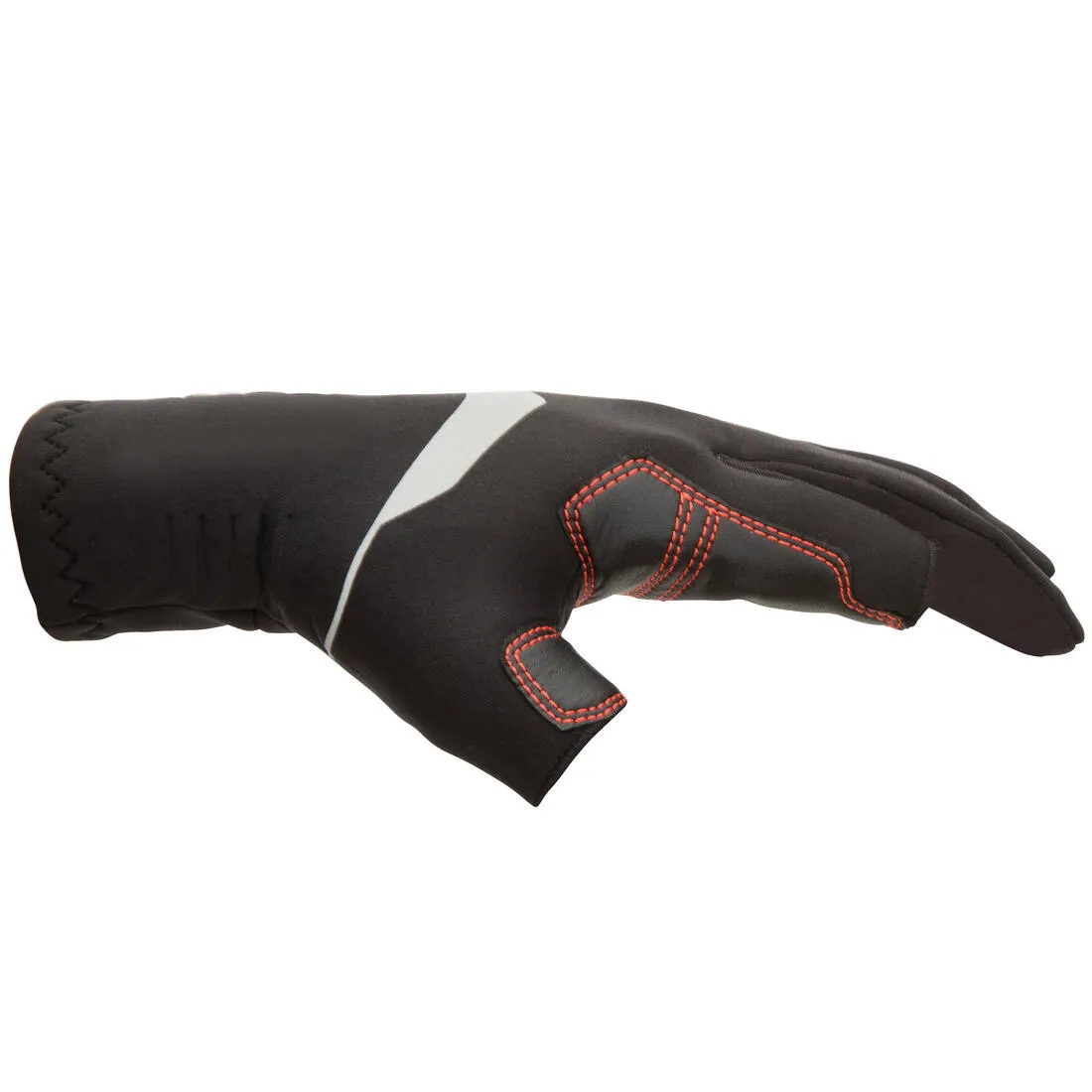 Gants néoprène 1mm voile adulte sailing 900 noir avec 2 doigts coupés noir