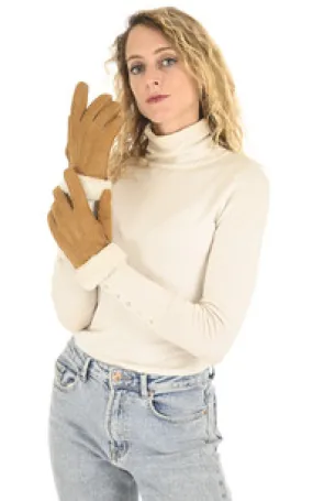 Gants peau lainée mouton camel La Canadienne - La Canadienne - Accessoires Peau Lainée Camel