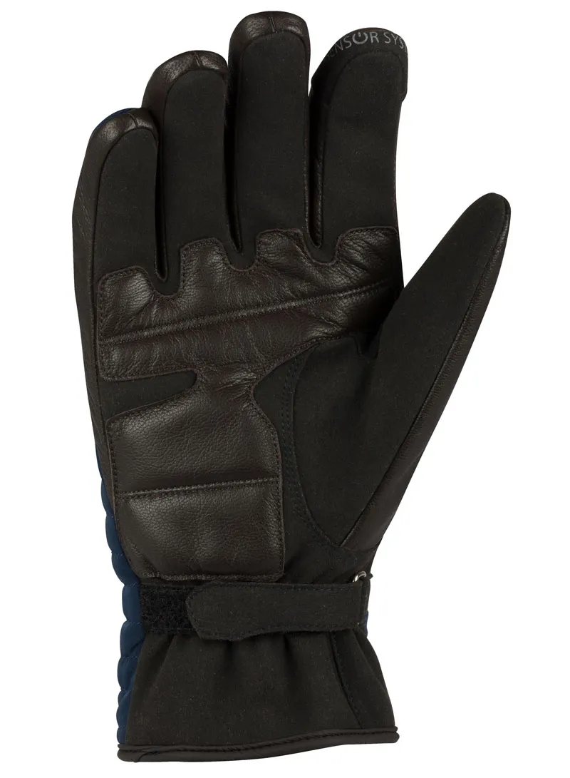 Gants Segura Mitzy bleu marine, gant moto mi-saison homme