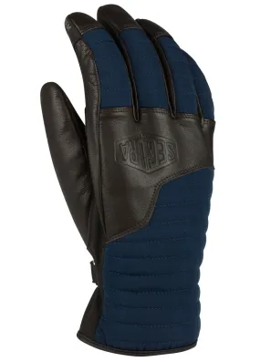 Gants Segura Mitzy bleu marine, gant moto mi-saison homme