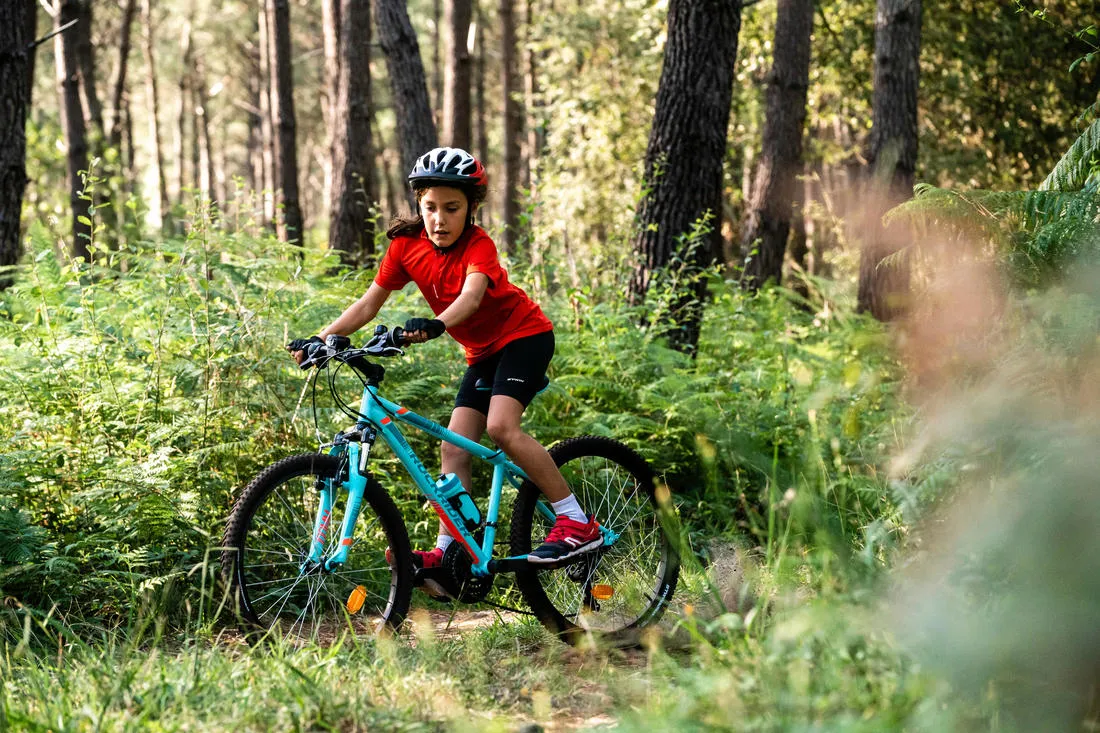 Gants vélo enfant 300 noir 8-12 ans