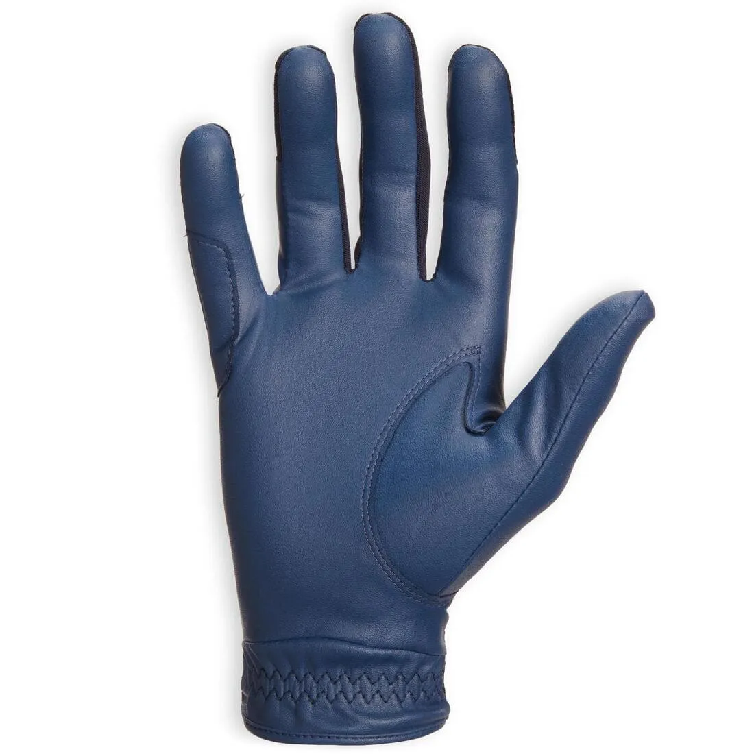 Gants équitation homme 560 marine et bleu