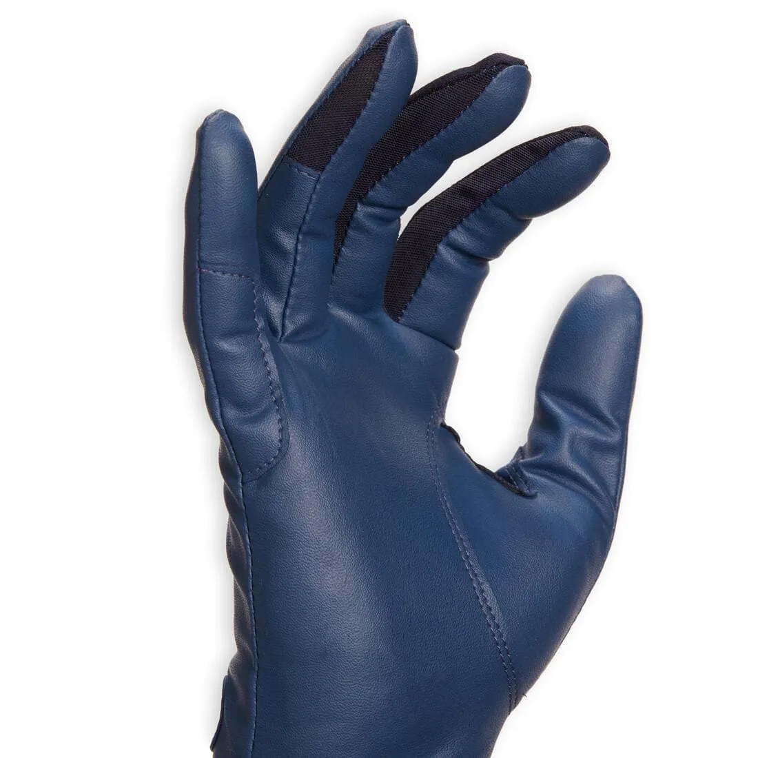 Gants équitation homme 560 marine et bleu