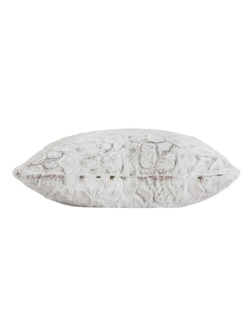 Housse de coussin imitation fourrure Douceur Alaska - Beige