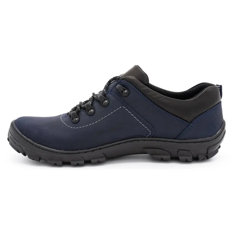 Kampol Chaussures trekking homme 36 bleu marine