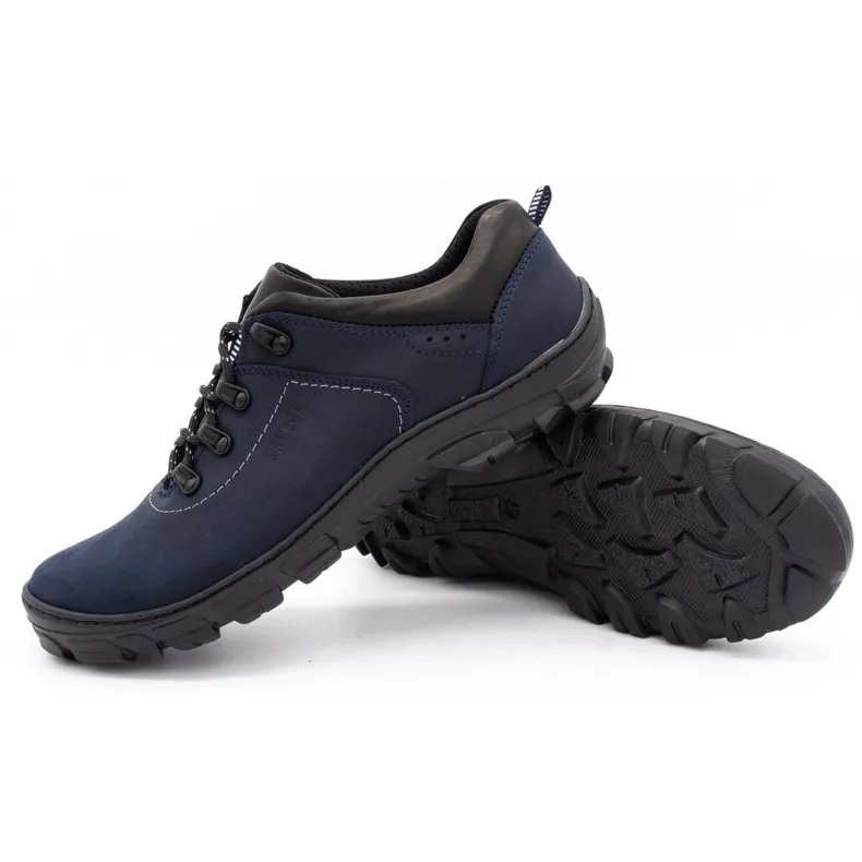 Kampol Chaussures trekking homme 36 bleu marine