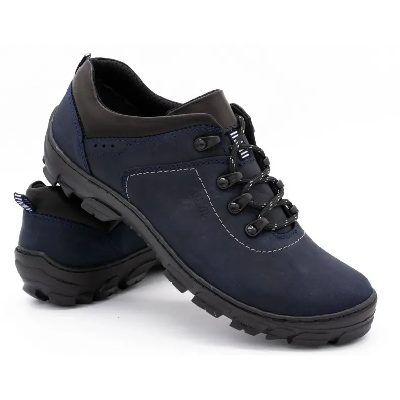 Kampol Chaussures trekking homme 36 bleu marine