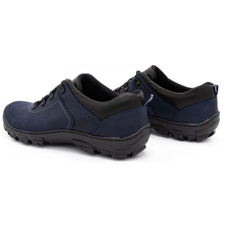 Kampol Chaussures trekking homme 36 bleu marine