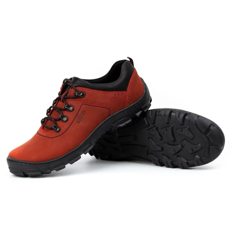 Kampol Chaussures trekking homme 36 rouge