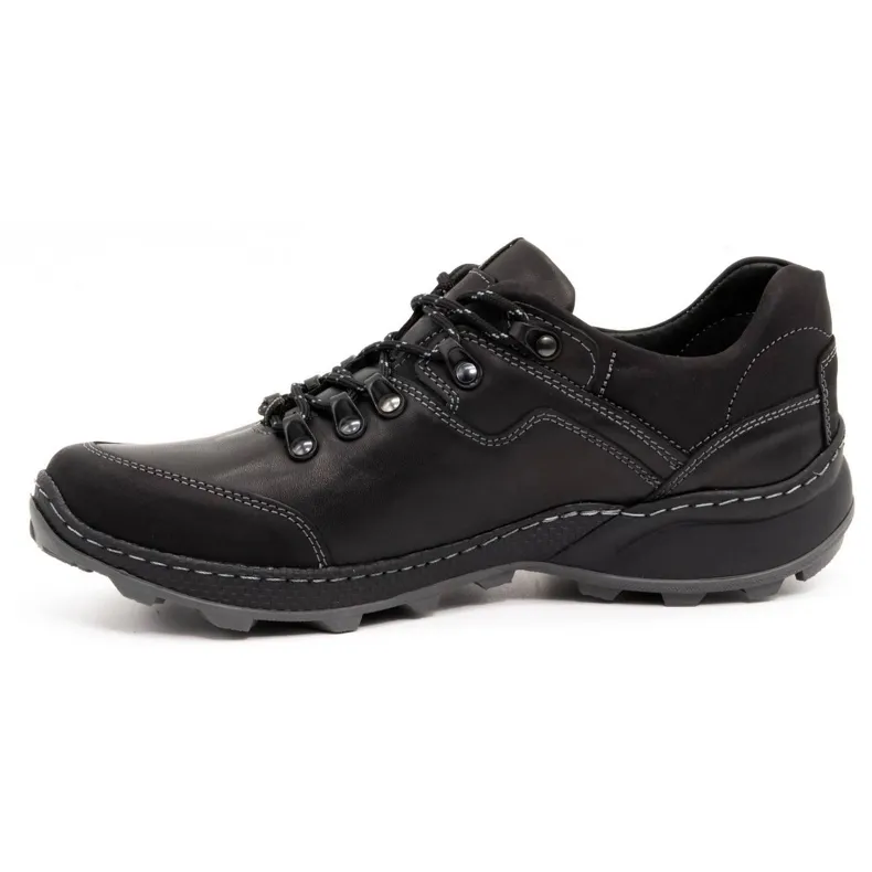 KENT Chaussures de trekking pour hommes noires 515 le noir