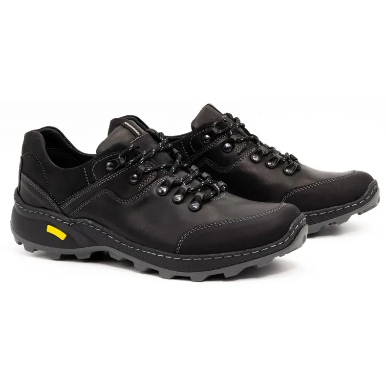 KENT Chaussures de trekking pour hommes noires 515 le noir