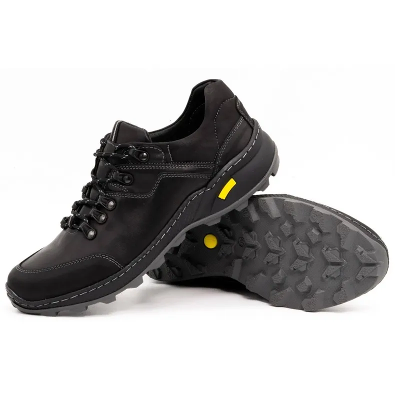 KENT Chaussures de trekking pour hommes noires 515 le noir