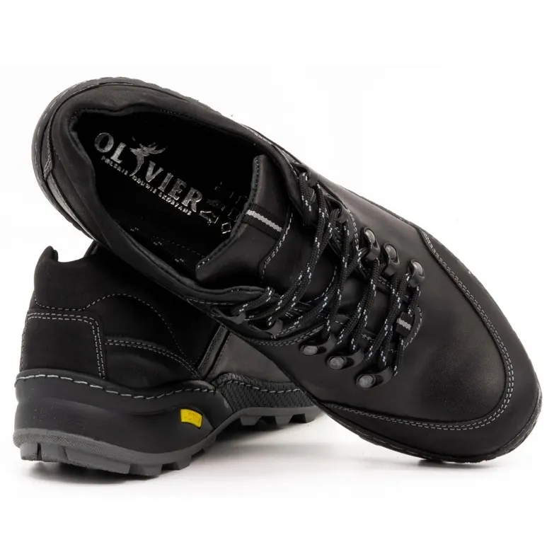 KENT Chaussures de trekking pour hommes noires 515 le noir