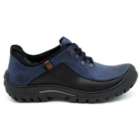 KOMODO Chaussures trekking homme cuir 917K bleu marine