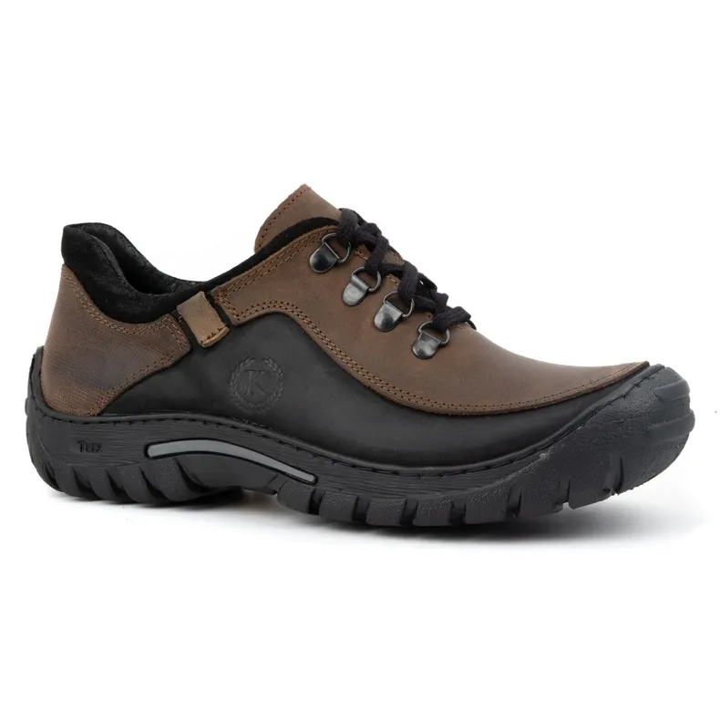 KOMODO Chaussures trekking homme cuir 917K marron brun