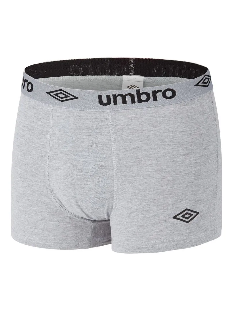 Lot de 4 Boxers coton homme uni Umbro - Noir