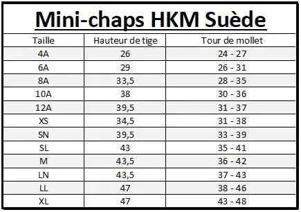 Mini-chaps d'équitation HKM Suède