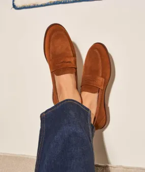 Mocassin en daim pour femme: La Femme Insolente Daim Camel