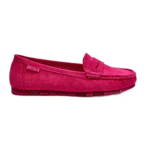 Mocassins Femme Eco Daim Big Star NN274934 Système de Mousse à Mémoire Fuchsia rose