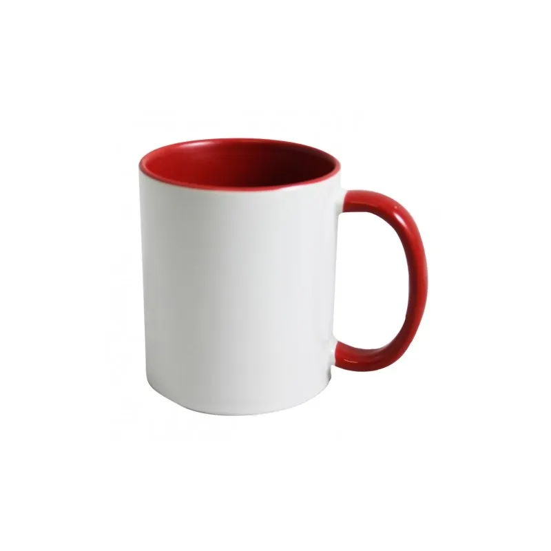 Mug bicolore à personnaliser Couleur Rouge