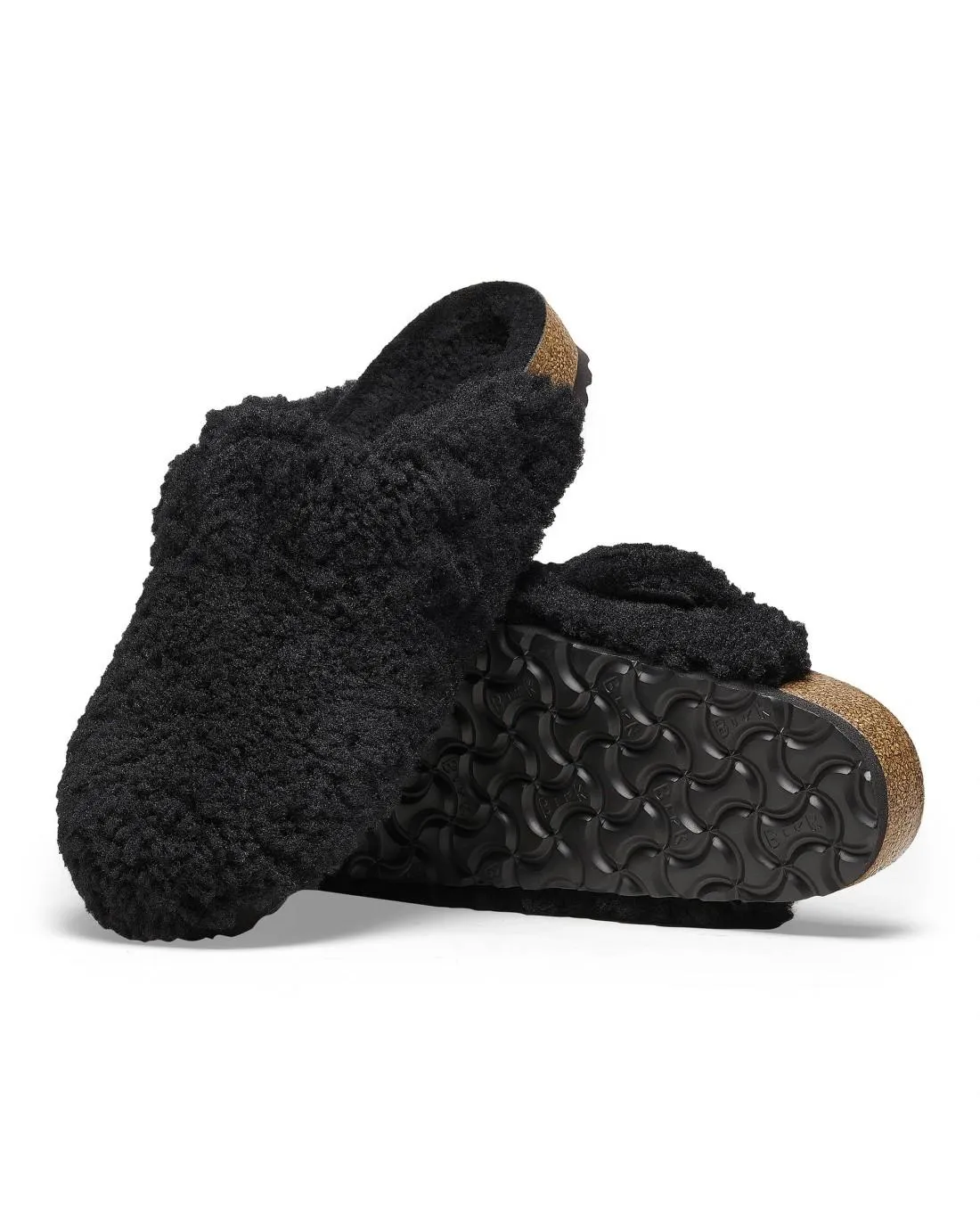 MULES BOSTON BIG BUCKLE TEDDY BLACK GOLD - Birkenstock | Chez Maman Rouen