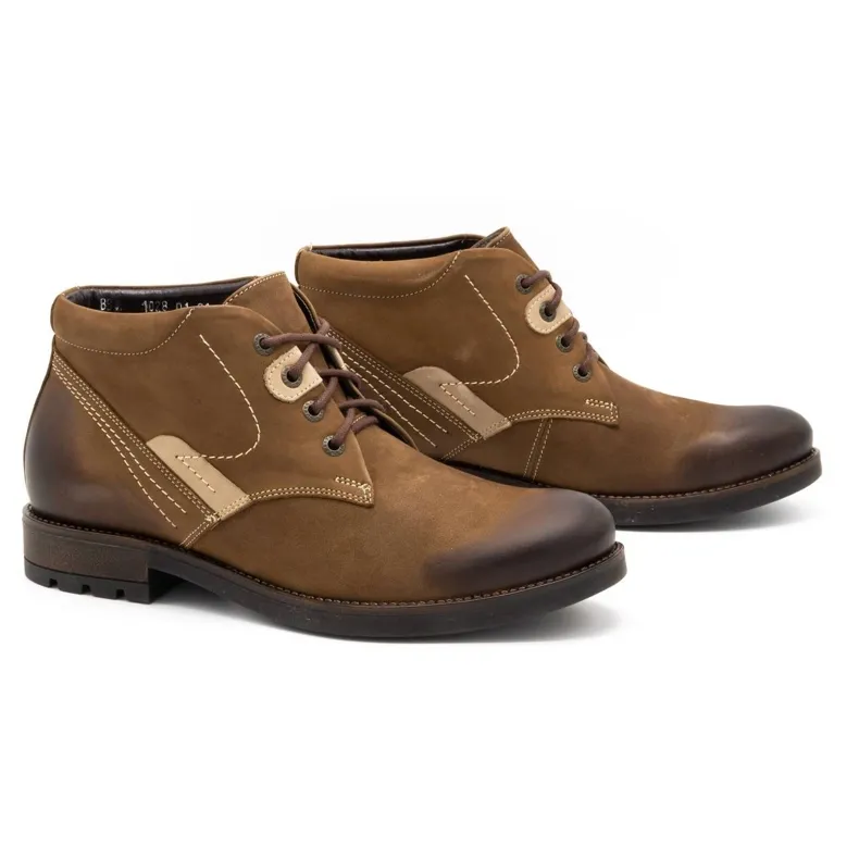 Olivier Chaussures d'hiver pour hommes 1028 marron brun