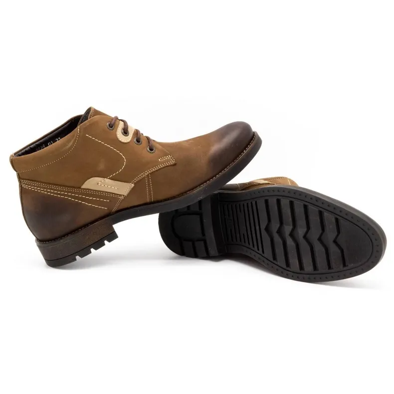 Olivier Chaussures d'hiver pour hommes 1028 marron brun