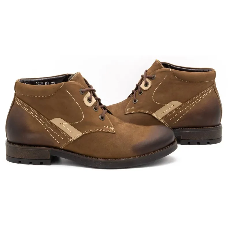 Olivier Chaussures d'hiver pour hommes 1028 marron brun