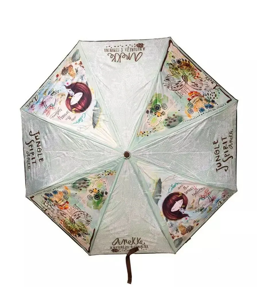 Parapluie compact Anekke imprimé clair