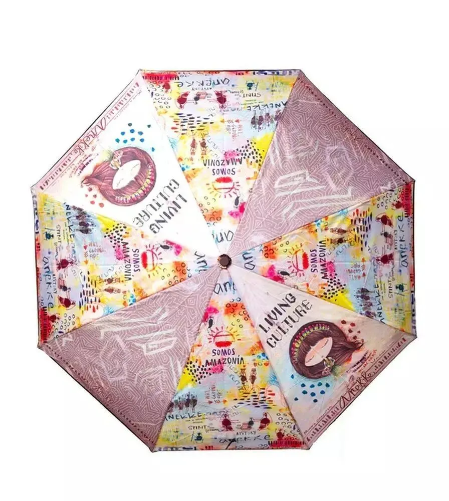 Parapluie pliant femme motif ethnique Anekke