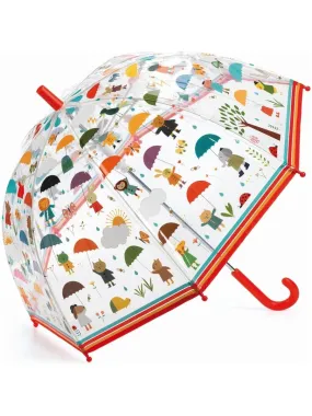 Parapluie sous la pluie - Beige