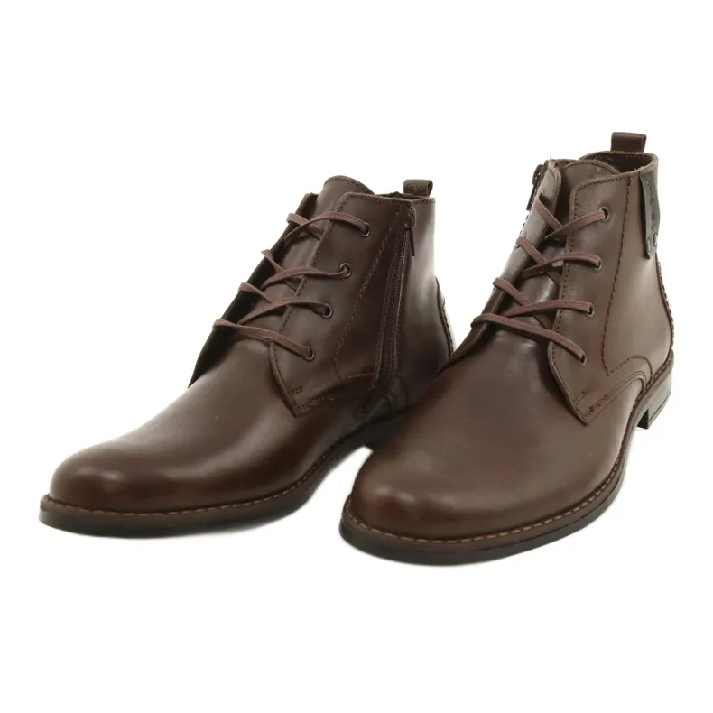 Polbut Chaussures d'hiver pour hommes C20F marron foncé brun