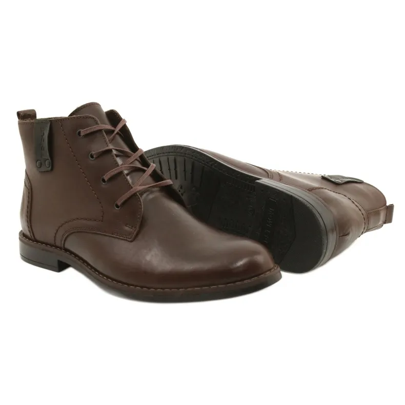 Polbut Chaussures d'hiver pour hommes C20F marron foncé brun