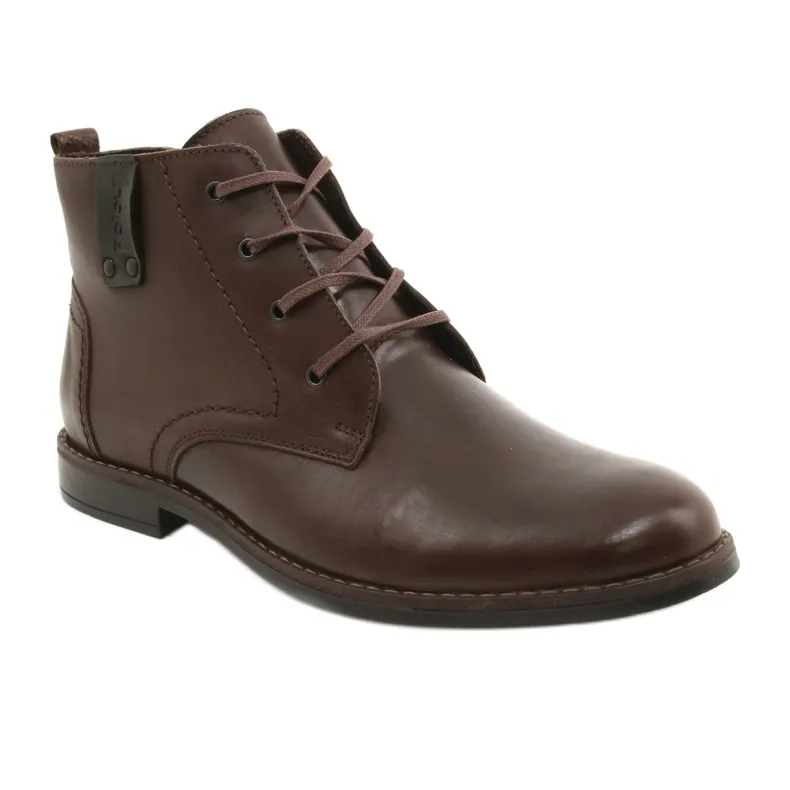 Polbut Chaussures d'hiver pour hommes C20F marron foncé brun