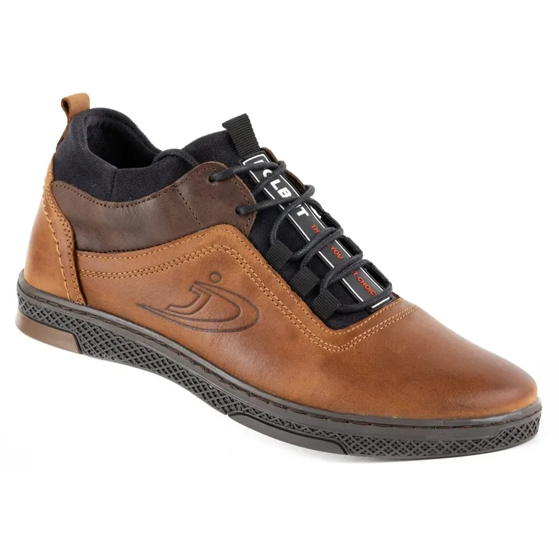 Polbut Chaussures d'hiver pour hommes K27F camel brun