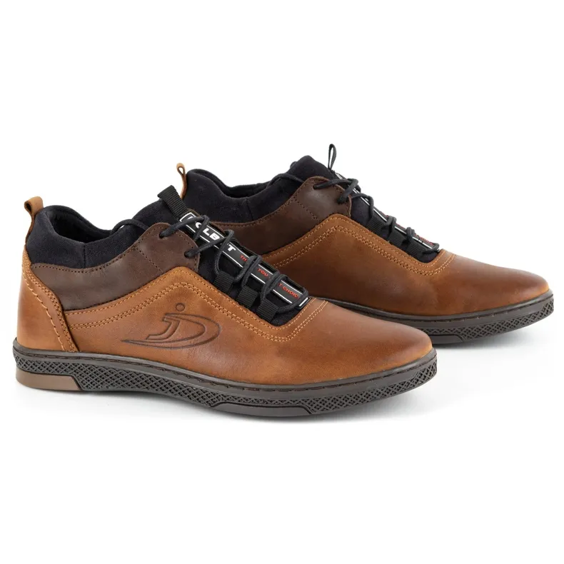 Polbut Chaussures d'hiver pour hommes K27F camel brun