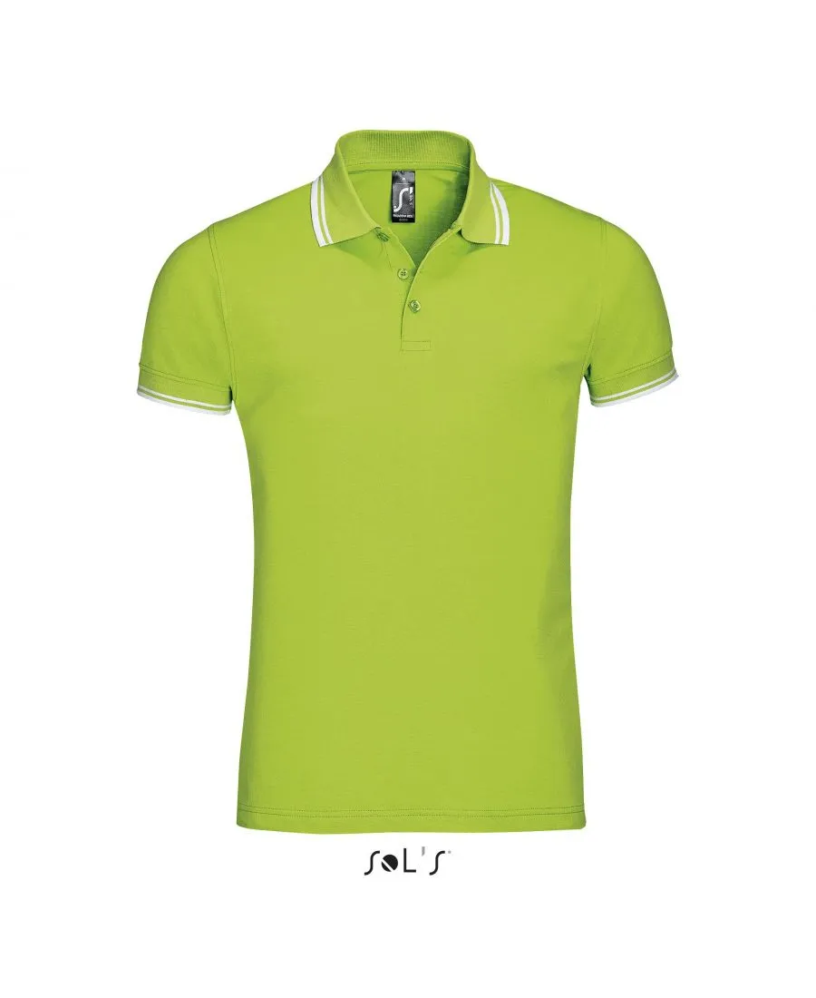 Polo liseré Homme Personnalisé - 200g Sol's Pasadena - Marquage Avenue