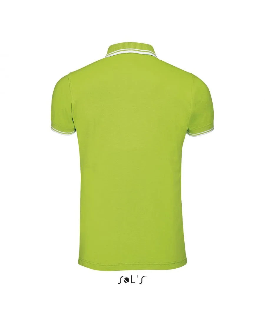 Polo liseré Homme Personnalisé - 200g Sol's Pasadena - Marquage Avenue