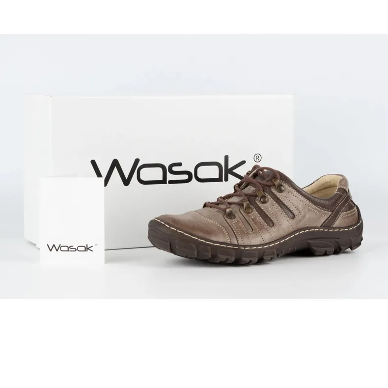 WASAK Chaussures trekking homme cuir 0166W marron brun